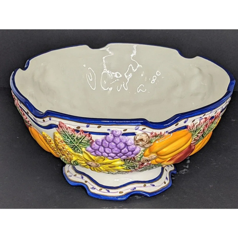 Bella Casa by Ganz Thanksgiving Harvest Seasonal Serving Bowl Centerpiece 3D - Picture 1 of 8